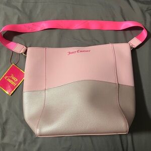 JUICY COUTURE PINK & ROSE GOLD TOTE BAG